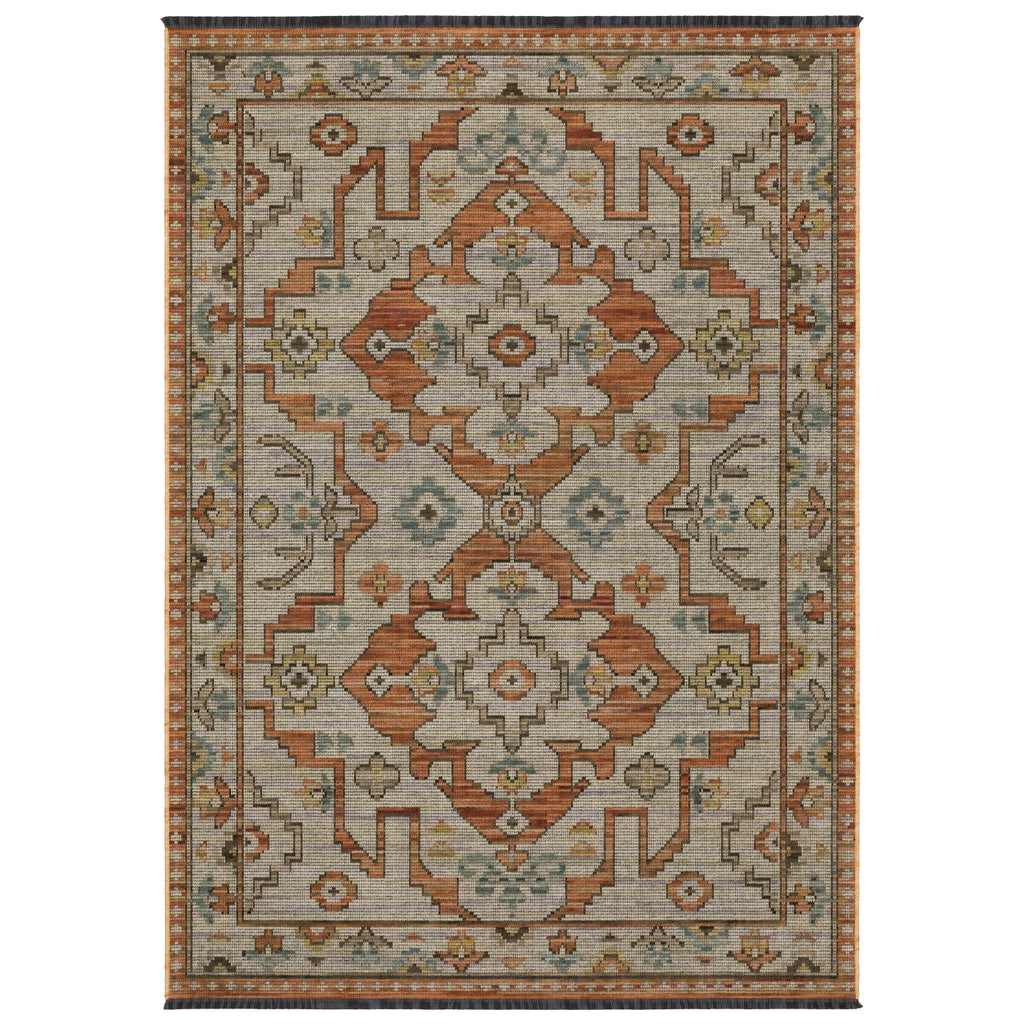 Oriental Weavers Legacy LGY07 Rust / Blue Area Rug main image