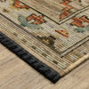 Oriental Weavers Legacy LGY08 Rust / Blue Area Rug Corner Image