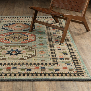 Oriental Weavers Legacy LGY10 Blue / Multi Area Rug Lifestyle Image Feature