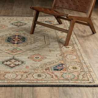 Oriental Weavers Legacy LGY11 Beige / Multi Area Rug Lifestyle Image Feature