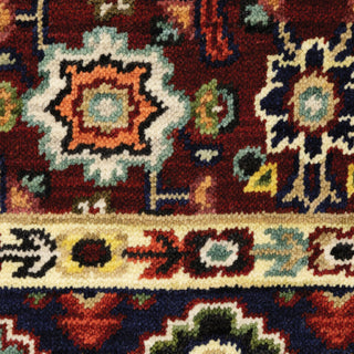 Oriental Weavers Lilihan 1802W Red/Ivory Area Rug Close-up Image