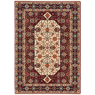 Oriental Weavers Lilihan 1802W Red/Ivory Area Rug Main Image