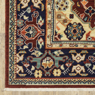 Oriental Weavers Lilihan 2062R Red/Blue Area Rug Corner Image