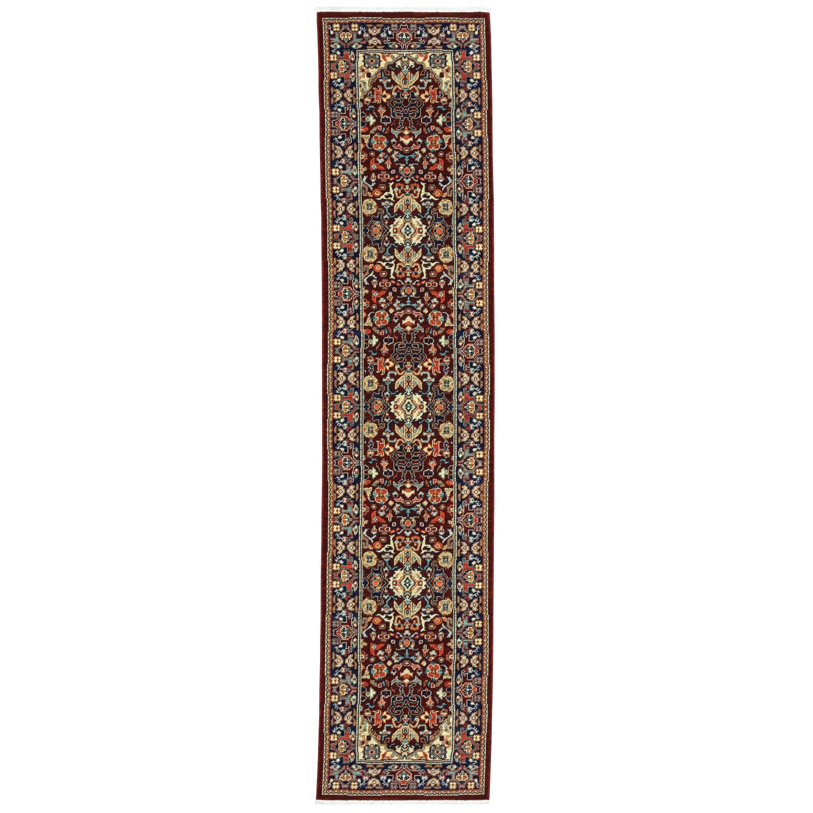 アール　イエナリブ Oriental Weavers Lilihan 2062R Red/Blue Area Rug – Incredible Rugs