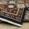 Oriental Weavers Lilihan 003B6 Navy/Multi Area Rug Backing Image