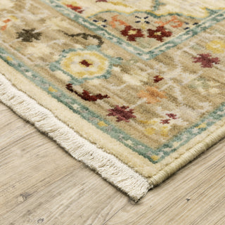 Oriental Weavers Lilihan 4601W Beige/Multi Area Rug Corner Image