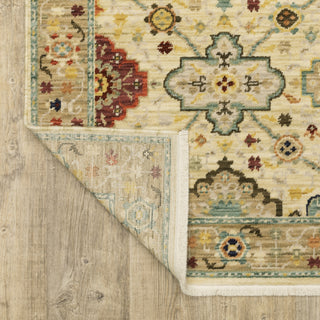 Oriental Weavers Lilihan 4601W Beige/Multi Area Rug Backing Image