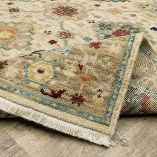 Oriental Weavers Lilihan 4601W Beige/Multi Area Rug Backing Image