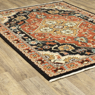 Oriental Weavers Lilihan 4929A Black/Red Area Rug Alternate Image