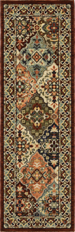 Oriental Weavers Lilihan 050X6 Red/Multi Area Rug Runner Image