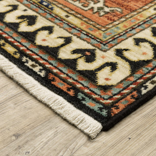 Oriental Weavers Lilihan 051K6 Navy/Multi Area Rug Corner Image