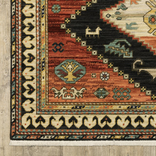 Oriental Weavers Lilihan 051K6 Navy/Multi Area Rug Corner Image