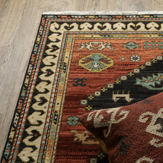 Oriental Weavers Lilihan 051K6 Navy/Multi Area Rug Corner Image