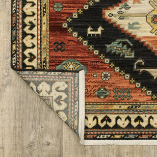 Oriental Weavers Lilihan 051K6 Navy/Multi Area Rug Backing Image