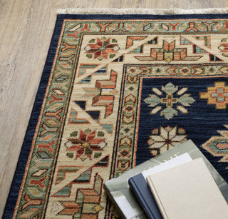 Oriental Weavers Lilihan 532B6 Navy/Multi Area Rug Corner Image