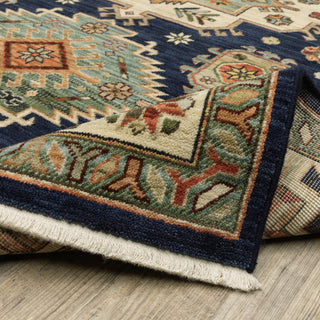 Oriental Weavers Lilihan 532B6 Navy/Multi Area Rug Backing Image
