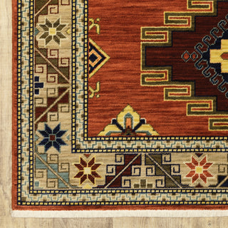 Oriental Weavers Lilihan 5504P Red/Multi Area Rug Corner Image