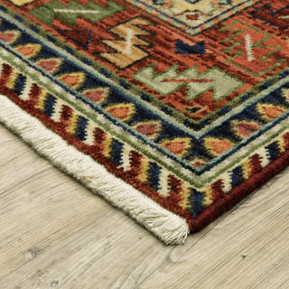 Oriental Weavers Lilihan 8022R Red/Multi Area Rug Corner Image