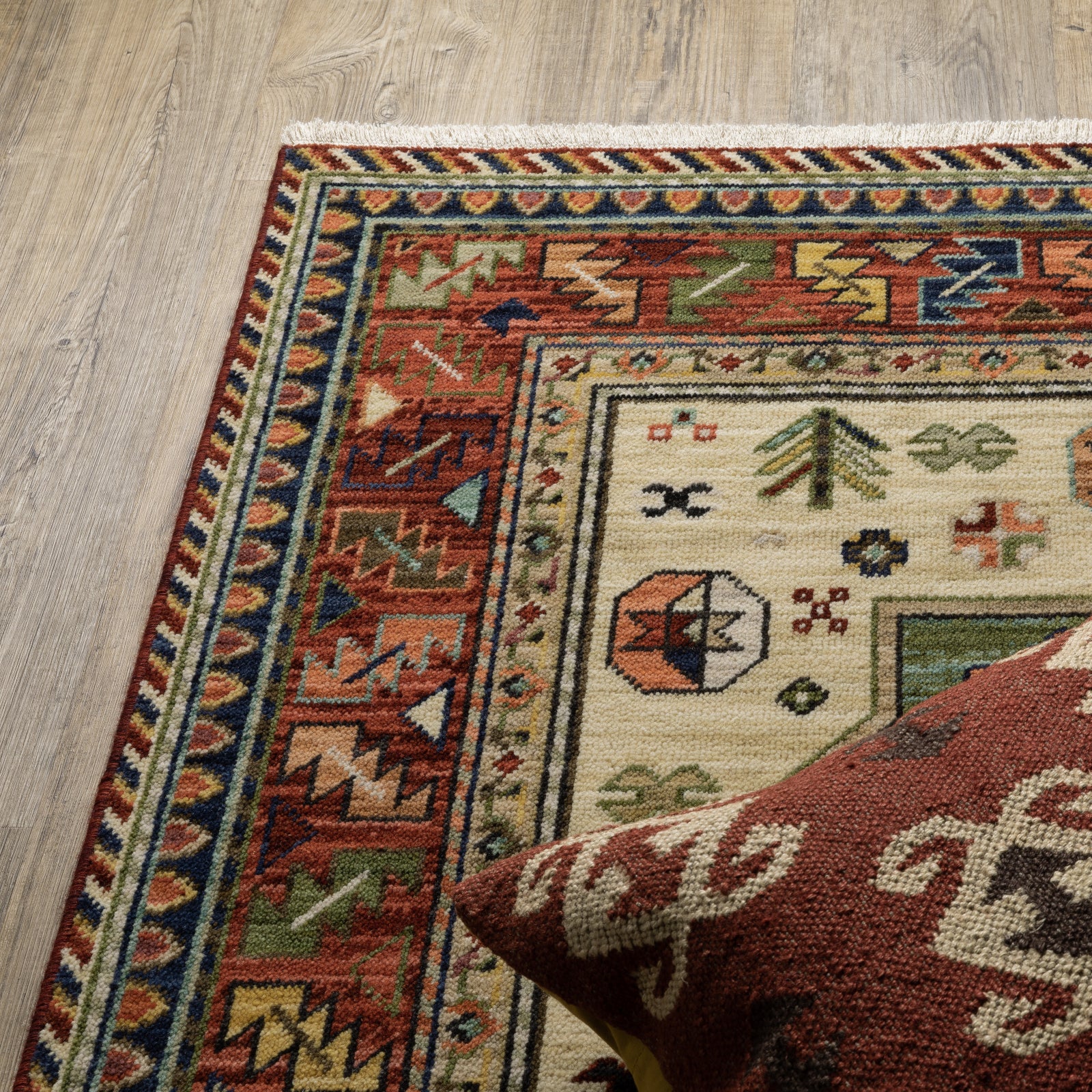 R068022 Rug Oriental Weavers Lilihan 8022R Red/Multi Area Rug – Incredible Rugs and ...
