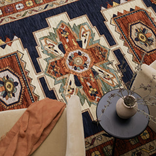 Oriental Weavers Lilihan 090B6 Blue/Red Area Rug Main Image