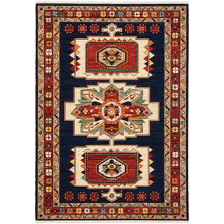 Oriental Weavers Lilihan 090B6 Blue/Red Area Rug Main Image