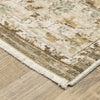 Oriental Weavers Lola LLA03 Brown / Blue Area Rug Corner Image