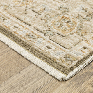 Oriental Weavers Lola LLA07 Brown / Beige Area Rug Corner Image