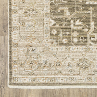 Oriental Weavers Lola LLA07 Brown / Beige Area Rug Corner Image