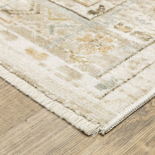 Oriental Weavers Lola LLA08 Blue / Beige Area Rug Corner Image