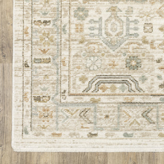 Oriental Weavers Lola LLA08 Blue / Beige Area Rug Corner Image