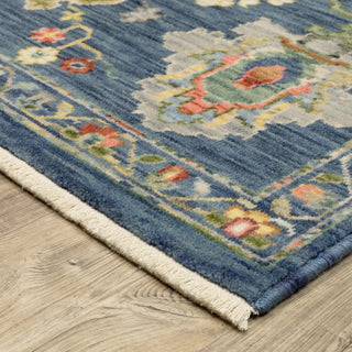Oriental Weavers Lucca 2863B Blue/Multi Area Rug Corner Image