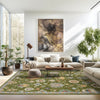 Oriental Weavers Lucca 2863E Green/Multi Area Rug Lifestyle Image Feature