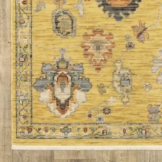 Oriental Weavers Lucca 2863G Yellow/Multi Area Rug Corner Image