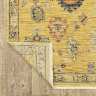 Oriental Weavers Lucca 2863G Yellow/Multi Area Rug Backing Image
