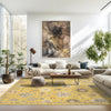 Oriental Weavers Lucca 2863G Yellow/Multi Area Rug Lifestyle Image Feature