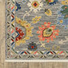 Oriental Weavers Lucca 2888G Grey/Multi Area Rug Corner Image