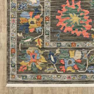 Oriental Weavers Lucca 2889E Grey/Multi Area Rug Corner Image