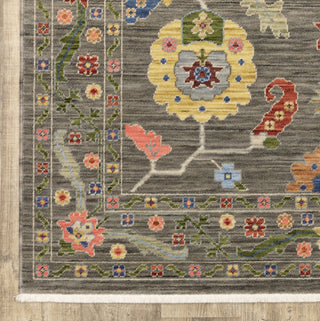 Oriental Weavers Lucca 5506K Grey/Multi Area Rug Corner Image