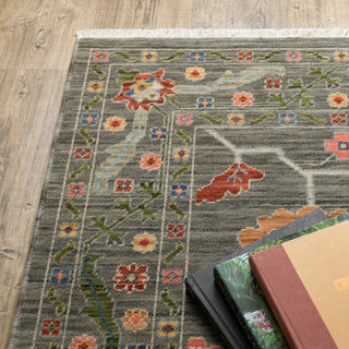 Oriental Weavers Lucca 5506K Grey/Multi Area Rug Corner Image