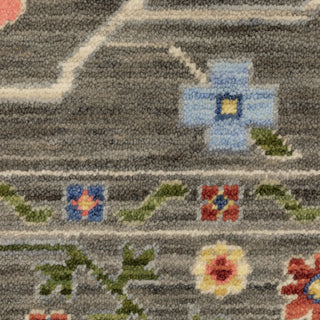 Oriental Weavers Lucca 5506K Grey/Multi Area Rug Close-up Image