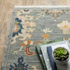 Oriental Weavers Lucca 5507E Grey/Multi Area Rug Corner Image