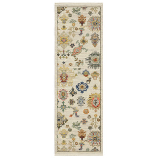 Oriental Weavers Lucca 5507W Ivory/Multi Area Rug Runner Image