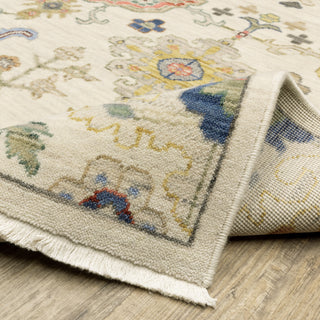 Oriental Weavers Lucca 5507W Ivory/Multi Area Rug Backing Image