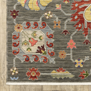 Oriental Weavers Lucca 8111K Grey/Multi Area Rug Corner Image