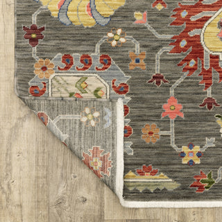 Oriental Weavers Lucca 8111K Grey/Multi Area Rug Backing Image