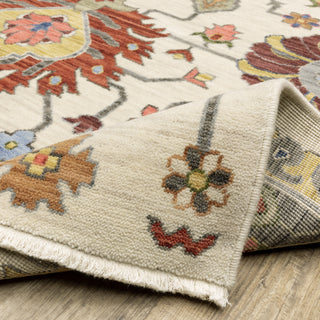 Oriental Weavers Lucca 8111W Ivory/Multi Area Rug Backing Image