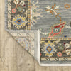 Oriental Weavers Lucca 846D1 Blue/Multi Area Rug Backing Image