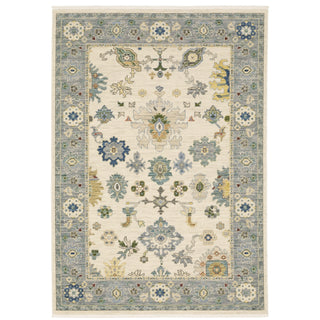 Oriental Weavers Lucca 846H1 Ivory/Blue Area Rug Main Image