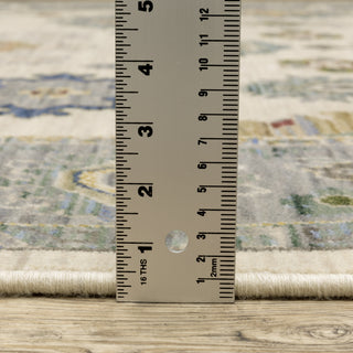 Oriental Weavers Lucca 846H1 Ivory/Blue Area Rug Pile Image