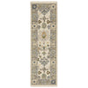Oriental Weavers Lucca 846H1 Ivory/Blue Area Rug Runner Image